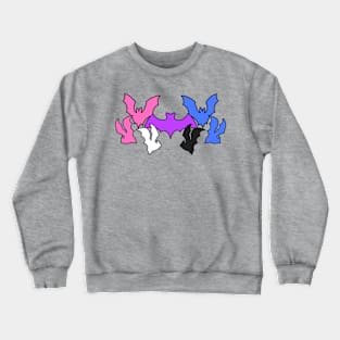 Pride Bats Genderfluid Crewneck Sweatshirt